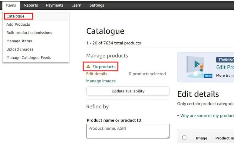 Fix Products in Amazon Vendor Central: A Step-by-Step Guide