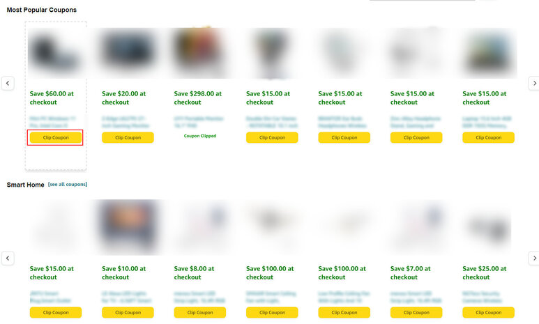 Amazon Coupons - Clip Coupons