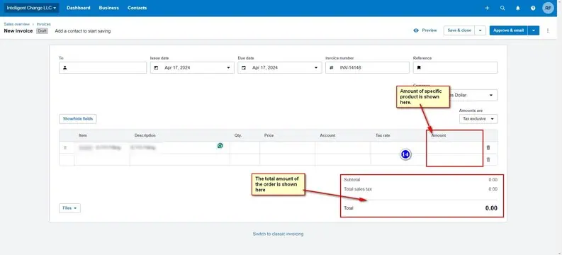 How do you create an Invoice in Xero? Image 14