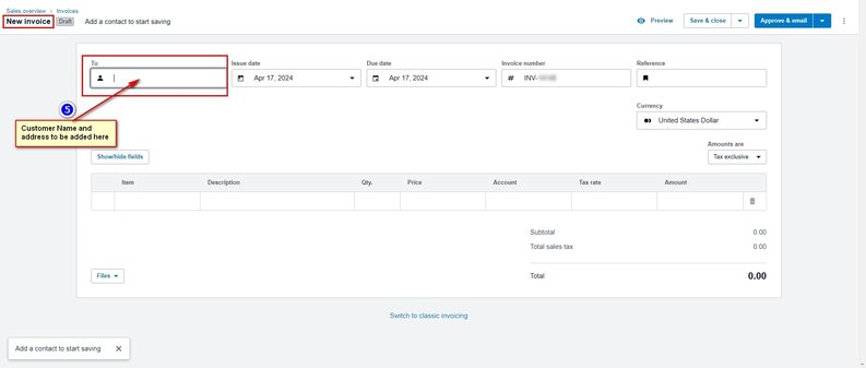 How do you create an Invoice in Xero? Image 5