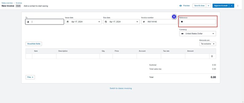 How do you create an Invoice in Xero? Image 8