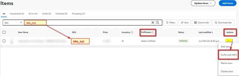 How to Convert Seller-Fulfilled Items to Walmart Fulfillment Services (WFS)? Image 3