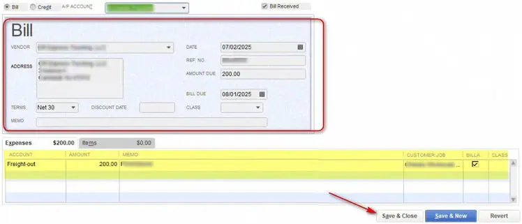 How to Receive Payments and Book Carrier Bills in QuickBooks?