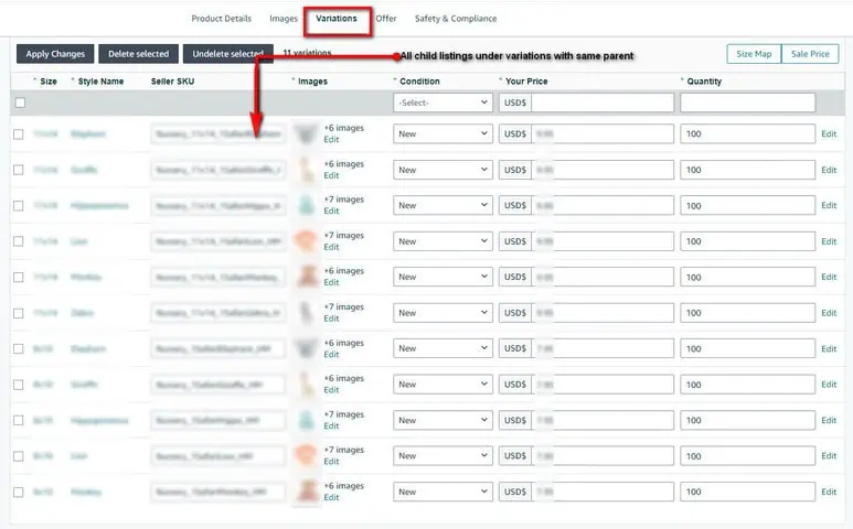 How to Set Up Product Variations on Amazon Seller Central? Image 7