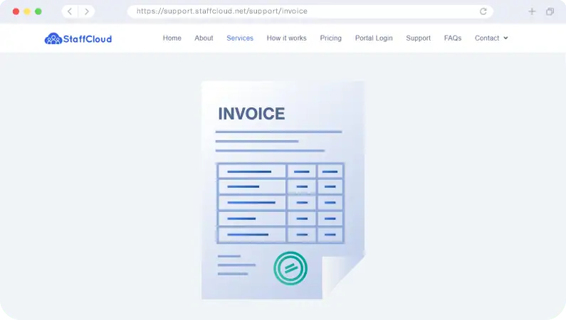 Step 6 — Invoiced monthly