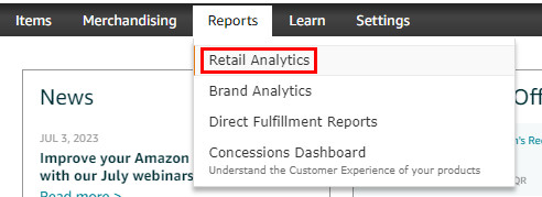 Amazon Retail Analytics Reports